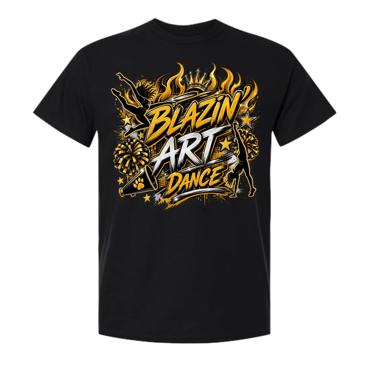 BLAZIN' ARTS EVERYDAY BLACK TEE
