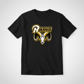 Black Randallstown Rams classic tee with centered ram logo