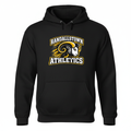 Black Randallstown Athletics hoodie with ram mascot artwork