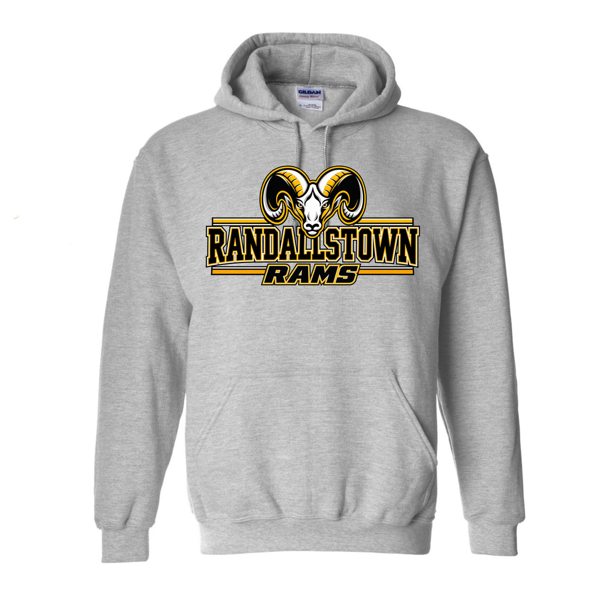 RANDALLSTOWN RAMS GREY HOODIE