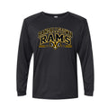 RANDALLSTOWN RAMS BLACK PERFORMANCE LONG SLEEVE TEE