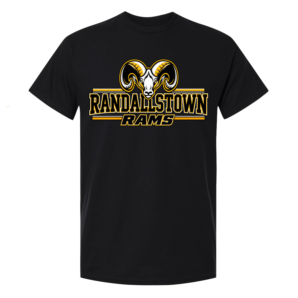 RANDALLSTOWN RAMS BLACK PERFORMANCE TEE